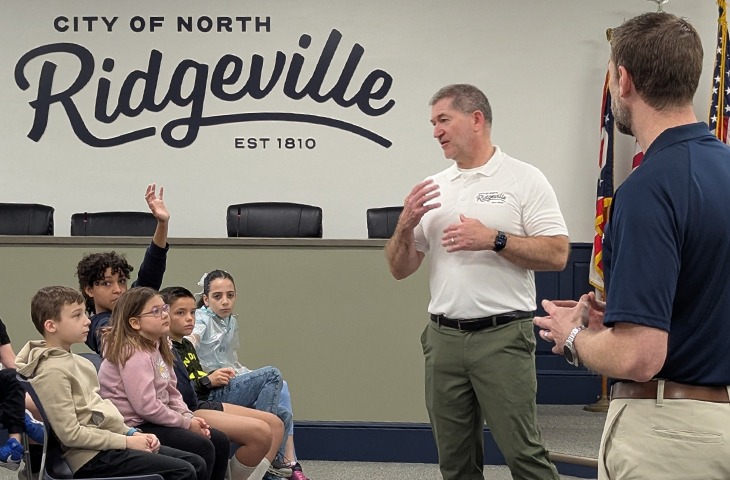 Jason Talks With Students About City Government